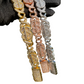 Iced Out Baguette Infinity Cuban Link Bracelet