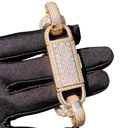 Iced Out Box Prestige Cuban Link Bracelet