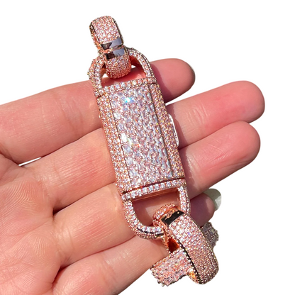 Iced Out Box Prestige Cuban Link Bracelet