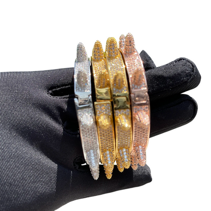 Iced Out Luxury Spikes Rivet Bracelet