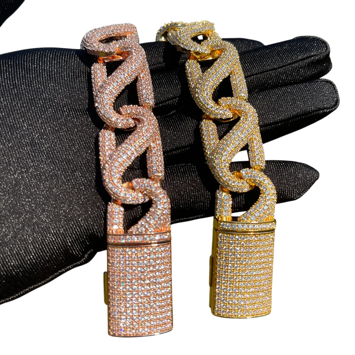 Iced Out Quad Shine Cuban Link Bracelet // 20MM