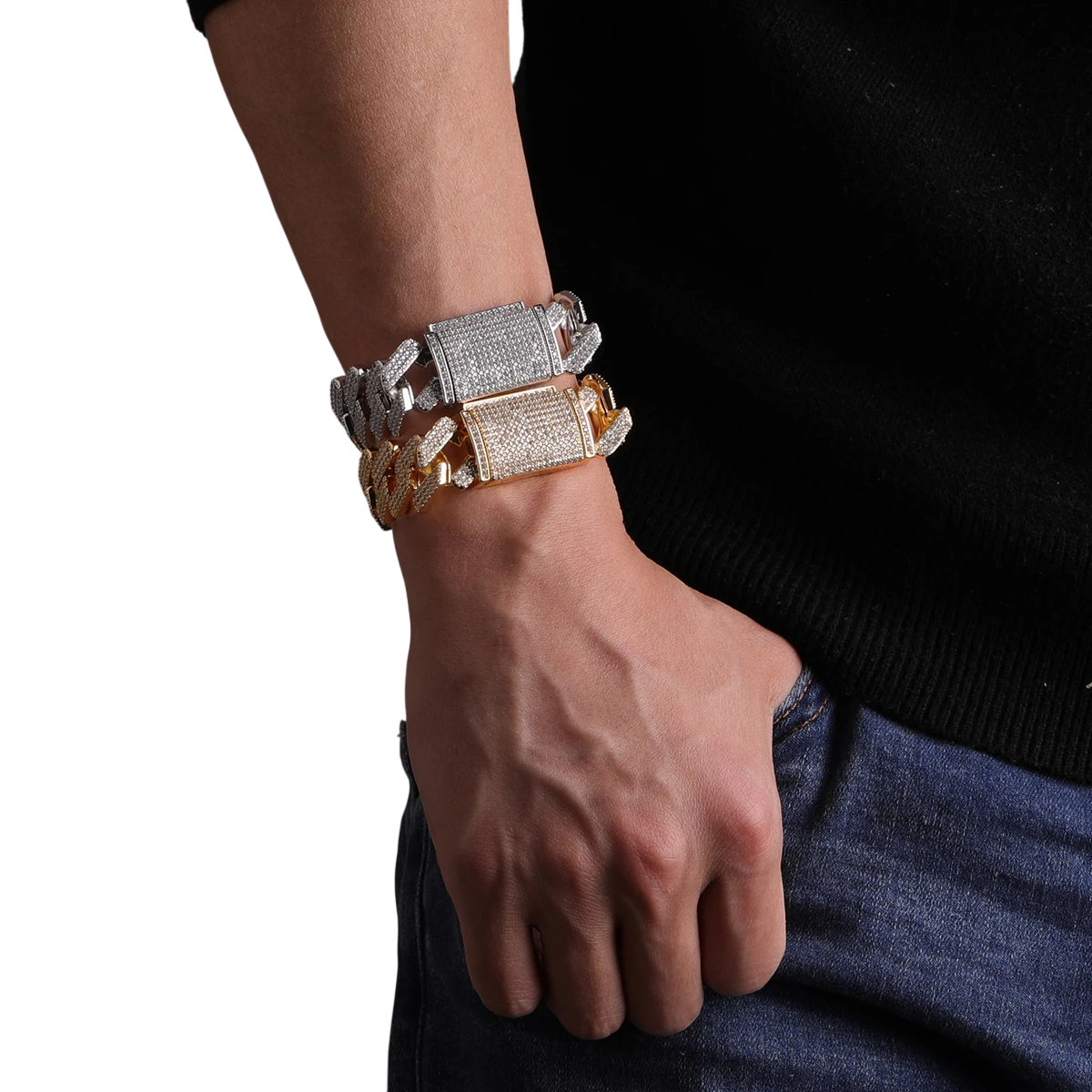 Iced Out Luxury Twisted Cuban Link Bracelet