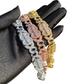 Iced Out Baguette Infinity Cuban Link Bracelet