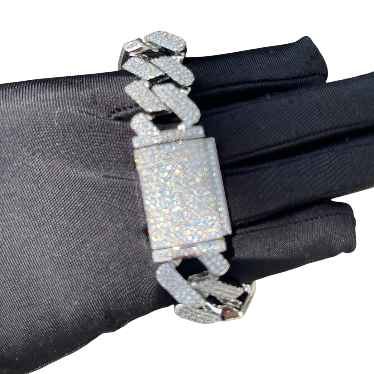 Iced Out Luxury Twisted Cuban Link Bracelet