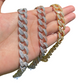 Iced Out Prong Perfection Baguette Cuban Link Bracelet