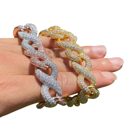 Iced Out Infinity Drip CZ Bracelet