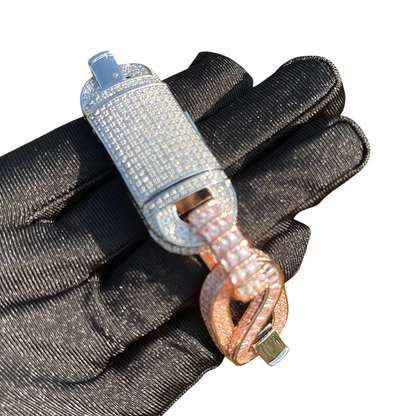 Iced Out Eternal Brilliance Baguette Cuban Bracelet // 20MM