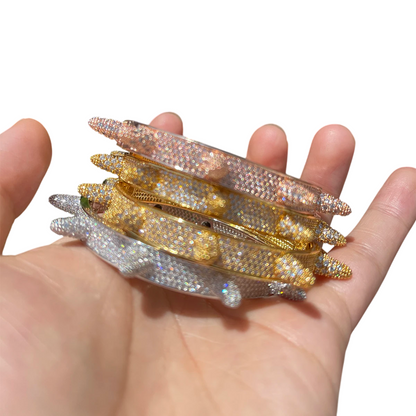Iced Out Luxury Spikes Rivet Bracelet