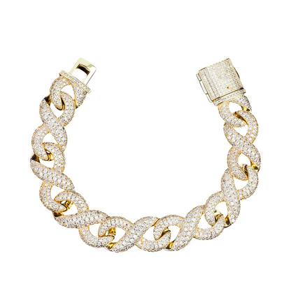 Iced Out Infinity Drip CZ Bracelet