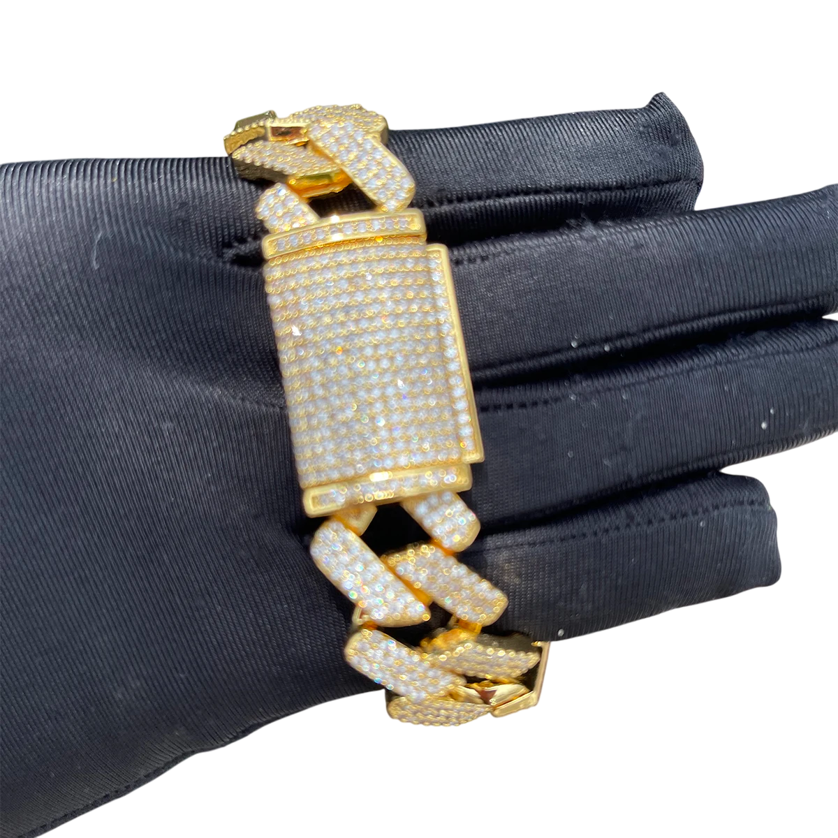 Iced Out Luxury Twisted Cuban Link Bracelet