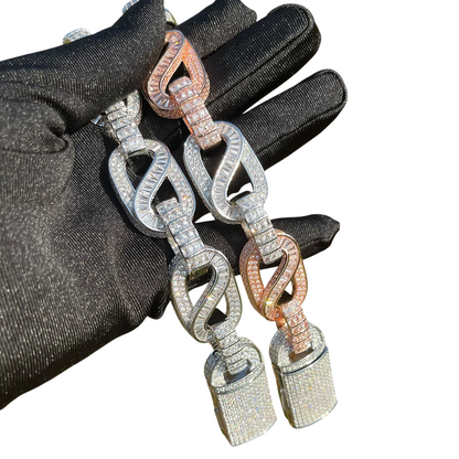 Iced Out Eternal Brilliance Baguette Cuban Bracelet // 20MM