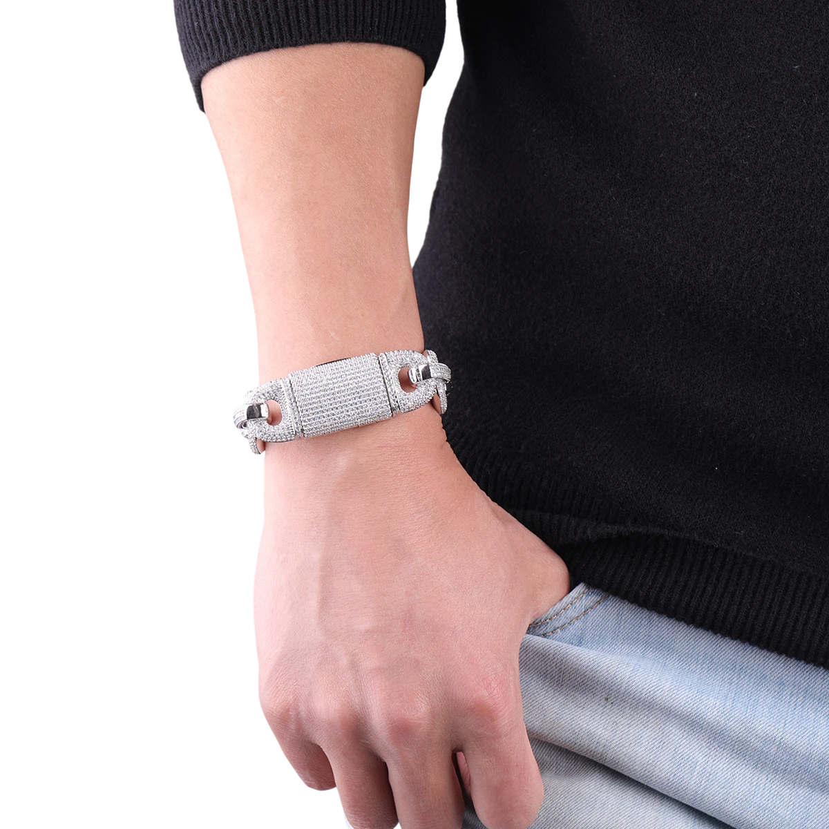 Iced Out Mariner Cuban Link Bracelet