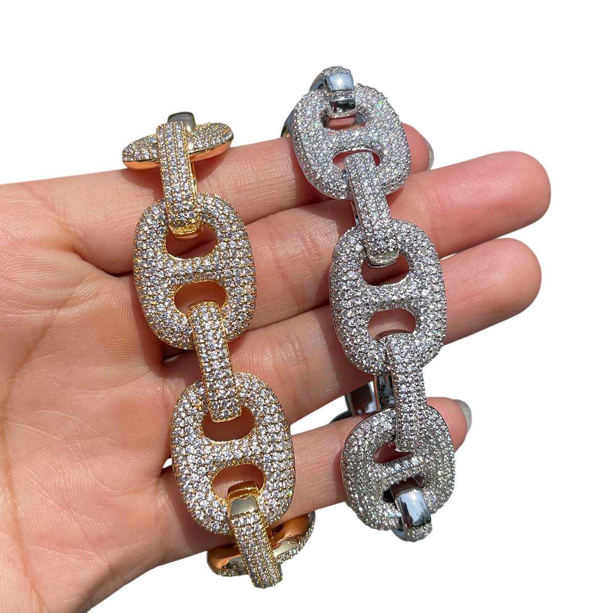 Iced Out Mariner Cuban Link Bracelet