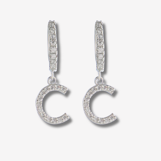CUSTOM INITIAL HOOP EARRINGS