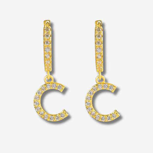 CUSTOM INITIAL HOOP EARRINGS