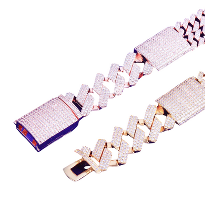 Iced Out Executive Prong Cuban Choker Bracelet