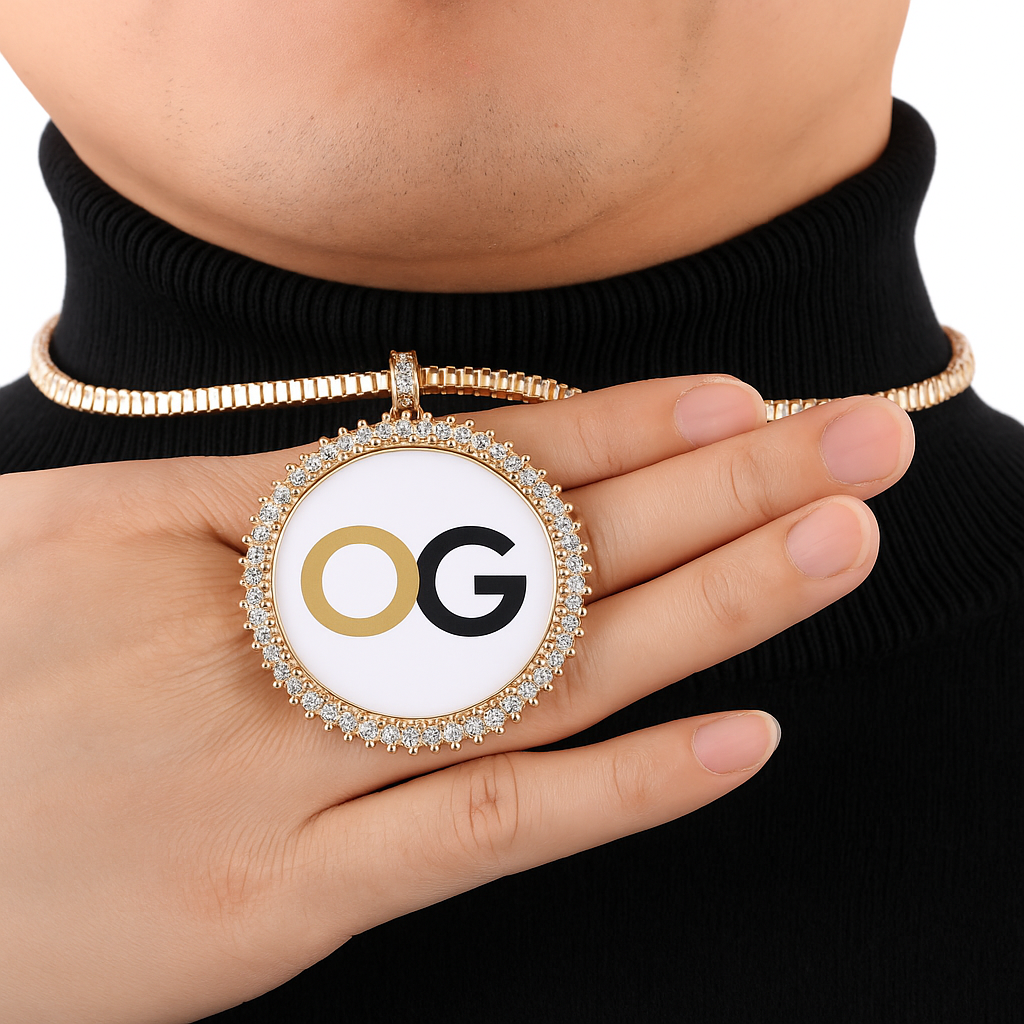 Custom Iced Out Medallion Photo Pendant