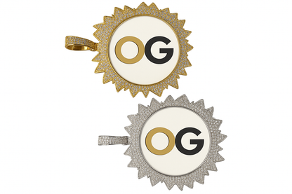 Custom Iced Out Eternal Rays Photo Pendant