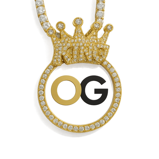 Custom Iced Out Royal Photo Pendant