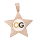 Custom Iced Out Star Photo Pendant