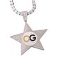 Custom Iced Out Star Photo Pendant