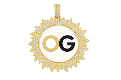 Custom Iced Out Eternal Rays Photo Pendant