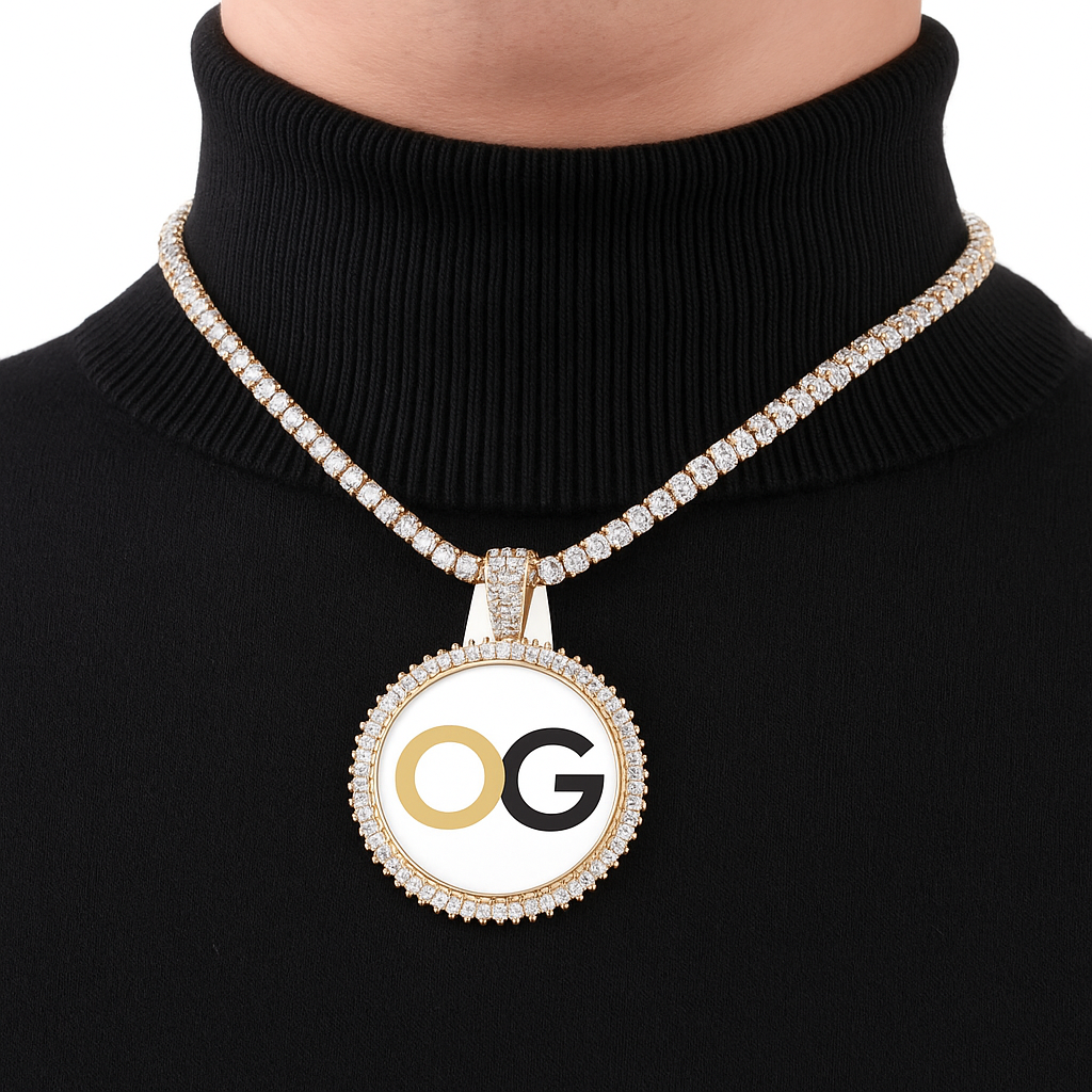 Custom Iced Out Medallion Photo Pendant