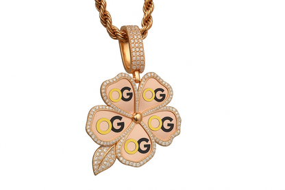 Custom Iced Out Flower Photo Pendant