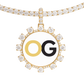 Custom Iced Out Baguette Style Round Photo Pendant