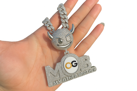 Custom Iced Out MOB Photo Pendant