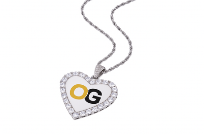 Custom Iced Out Luxury Heart Medallion Photo Pendant