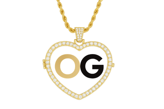 Custom Iced Out Heart Photo Pendant