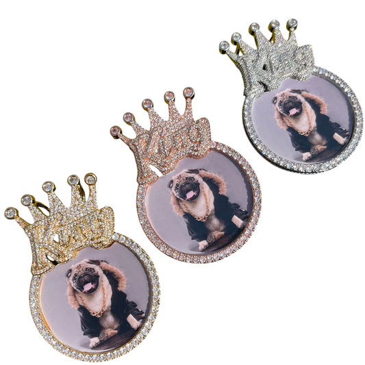 Custom Iced Out Royal Picture Pendant
