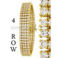 BANDED TENNIS BRACELET // YELLOW GOLD