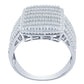 MICRO STONE RING // ICED OUT WHITE GOLD