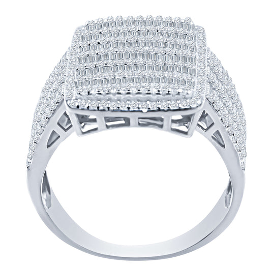 MICRO STONE RING // ICED OUT WHITE GOLD