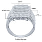 MICRO STONE RING // ICED OUT WHITE GOLD