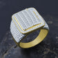 BABY CORN RING // ICED OUT YELLOW GOLD