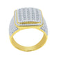 BABY CORN RING // ICED OUT YELLOW GOLD