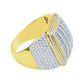 BABY CORN RING // ICED OUT YELLOW GOLD