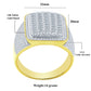 BABY CORN RING // ICED OUT YELLOW GOLD