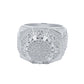 PENTAGON RING // ICED OUT WHITE GOLD