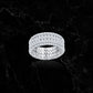 BAND RING // ICED OUT WHITE GOLD