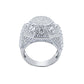 PENTAGON RING // ICED OUT WHITE GOLD