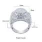 PENTAGON RING // ICED OUT WHITE GOLD