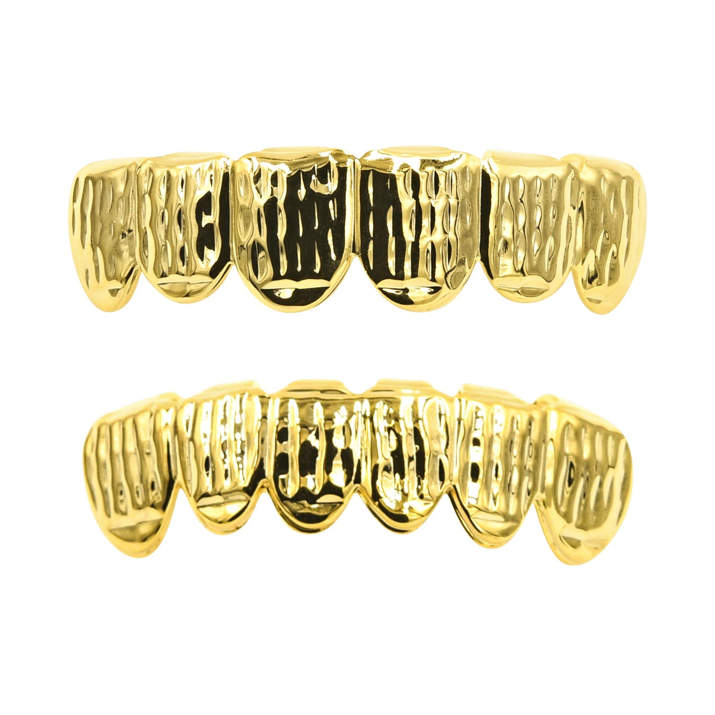 HIP HOP RIGID CUT GRILLS IN YELLOW GOLD