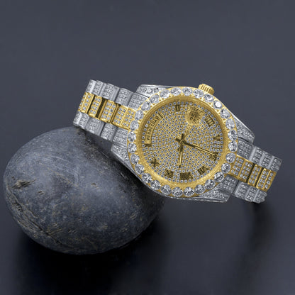 ICED OUT LOYALTY WATCH // WHITE X YELLOW GOLD