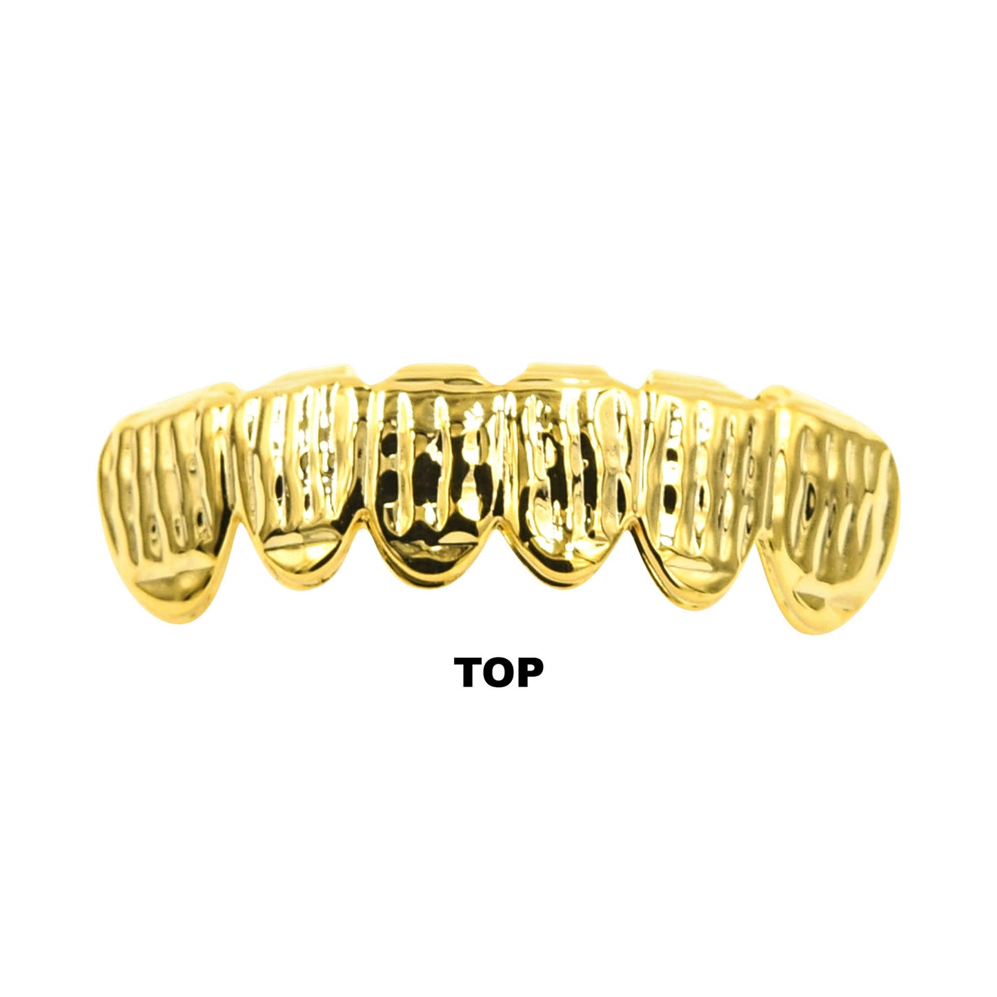 HIP HOP RIGID CUT GRILLS IN YELLOW GOLD