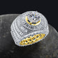 CENTER STONE RING // BAGUETTE YELLOW GOLD