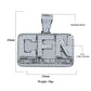 ICED OUT CFN (CAME FROM NOTHING) PENDANT // WHITE GOLD